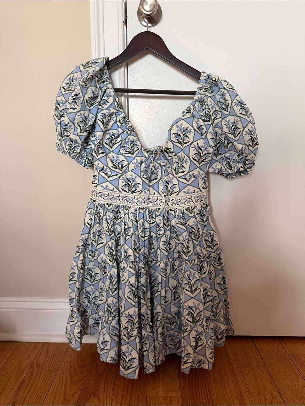 NWT Agua by Agua Bendita Manzanilla Cotton Mini Dress